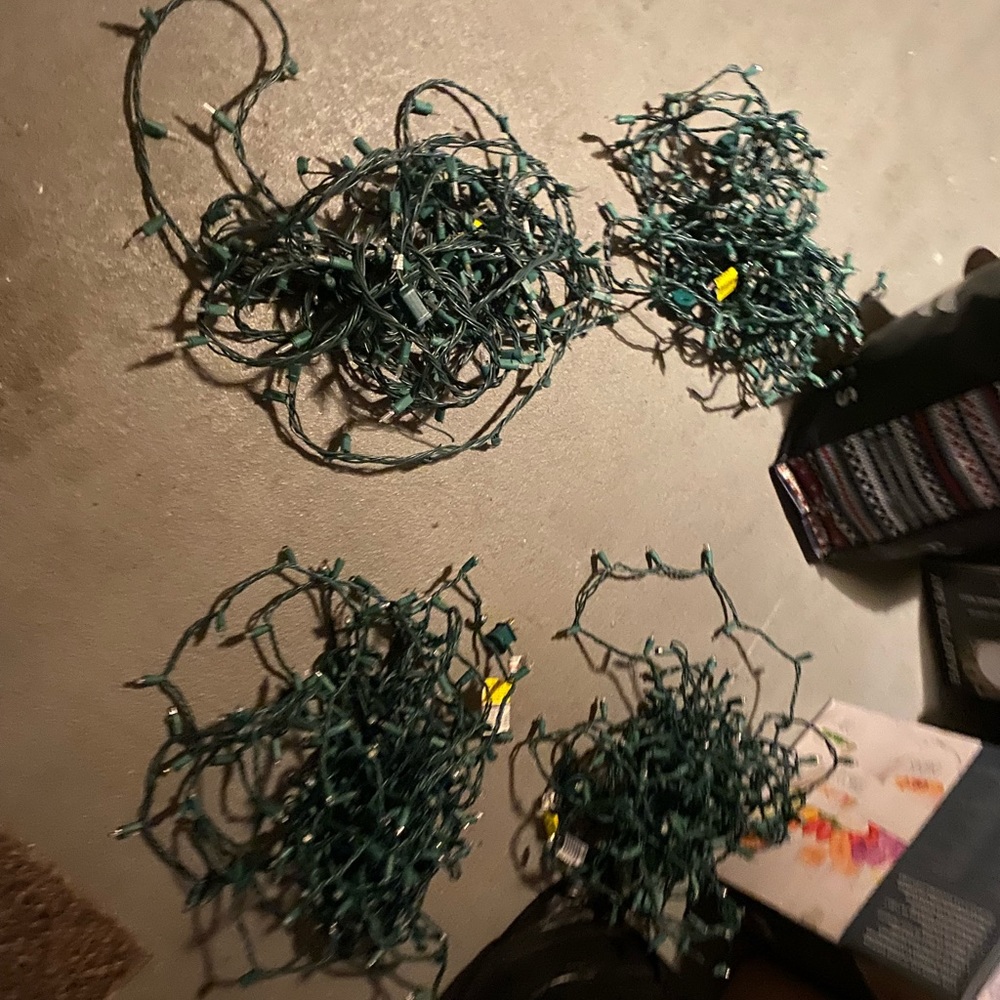 Cool white Xmas lights